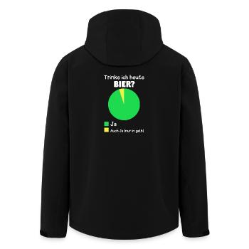 Werde Ich Heute Bier Trinken? Lustige Diagramme - Recycelte Männer Softshell-Jacke von Stanley/Stella - Schwarz - Hinten - AI Model Male 185 light (185cm)