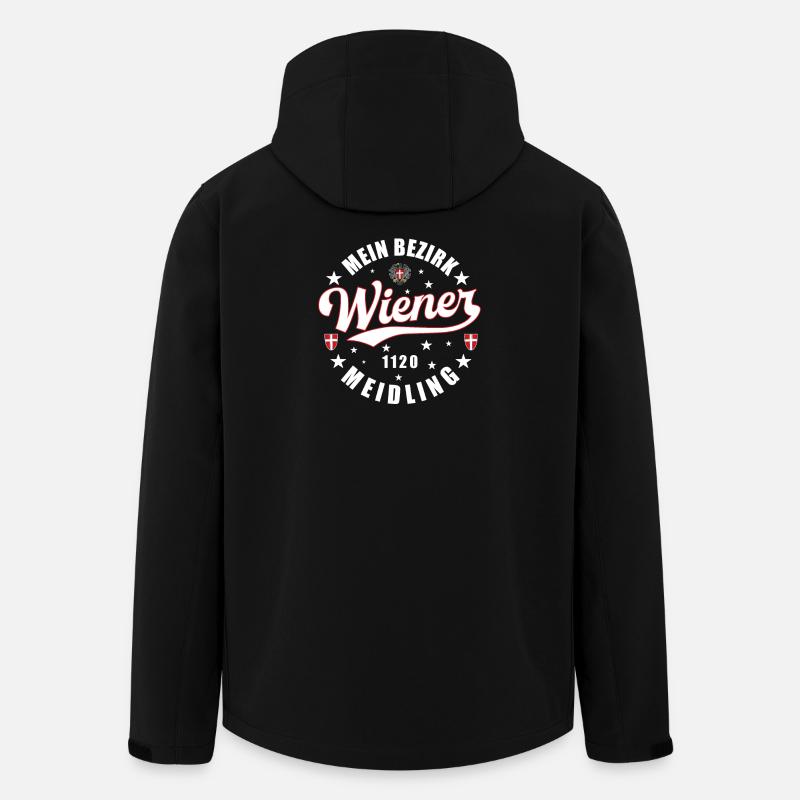 Ein echter Wiener Mein Bezirk 1120 Meidling - Recycelte Männer Softshell-Jacke von Stanley/Stella - Schwarz