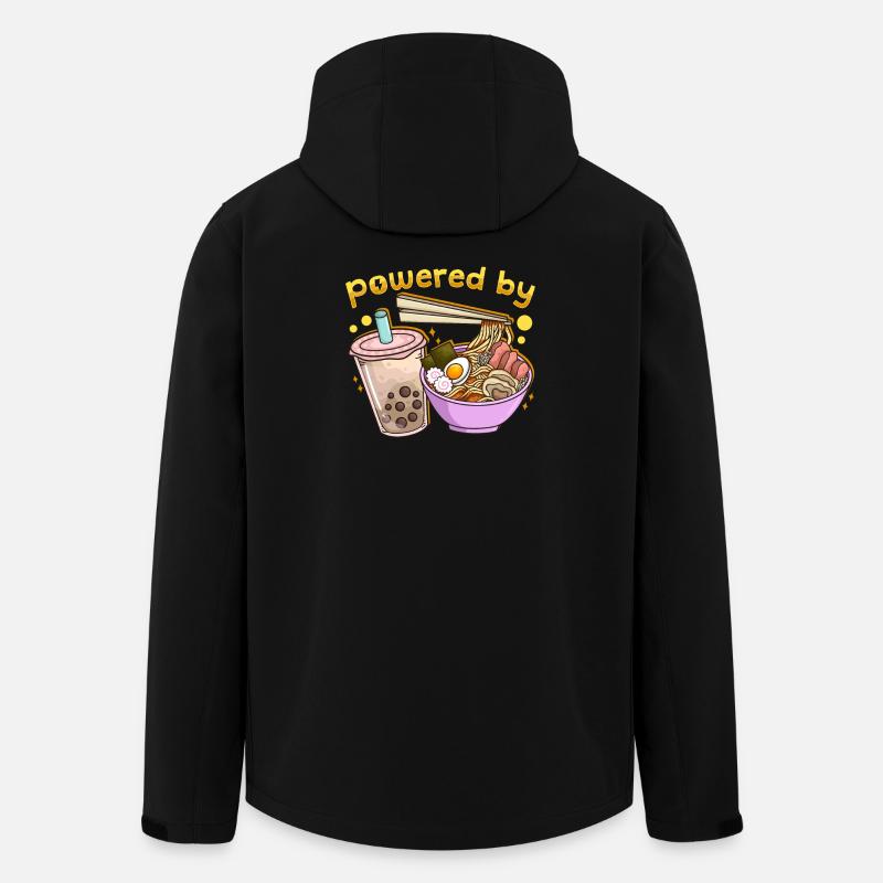 Bubble Tea Boba Ramen Kawaii - Recycelte Männer Softshell-Jacke von Stanley/Stella - Schwarz