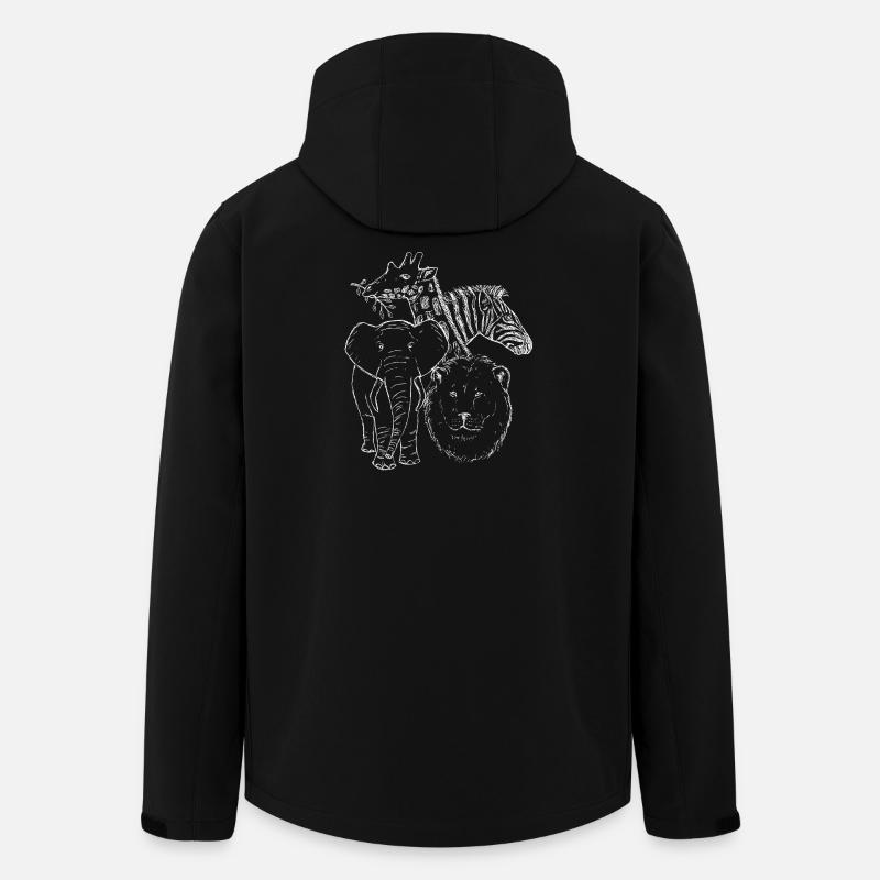 Wildwechsel - Recycelte Männer Softshell-Jacke von Stanley/Stella - Schwarz