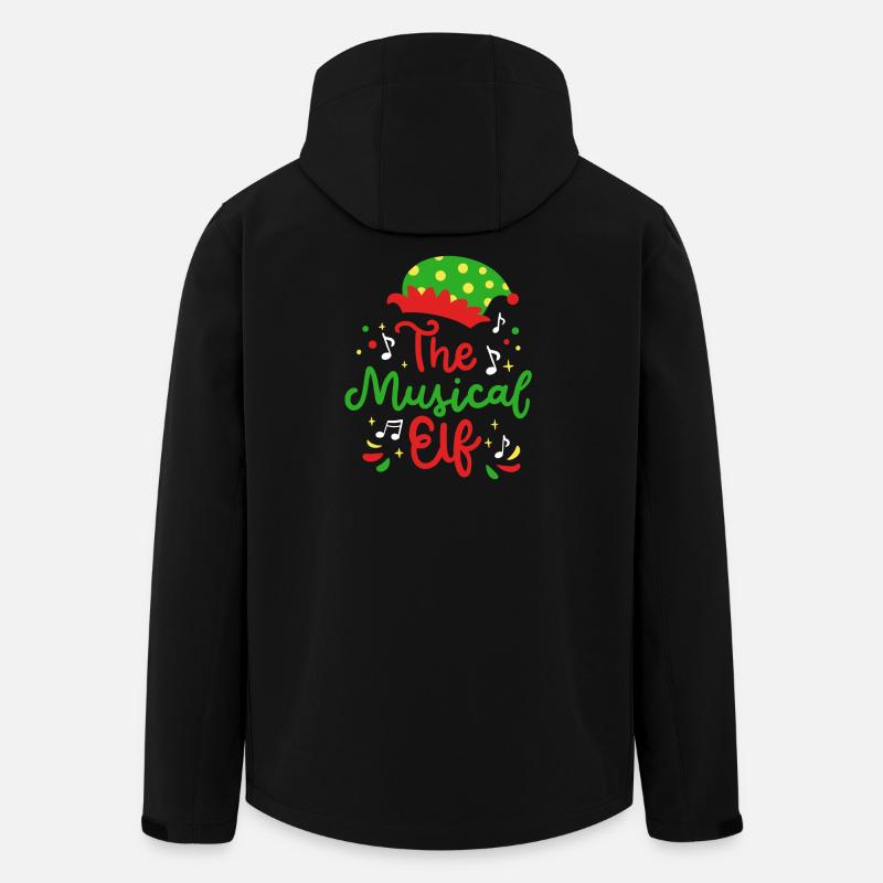 Musikalischer Elf Wichtel Weihnachten - Recycelte Männer Softshell-Jacke von Stanley/Stella - Schwarz