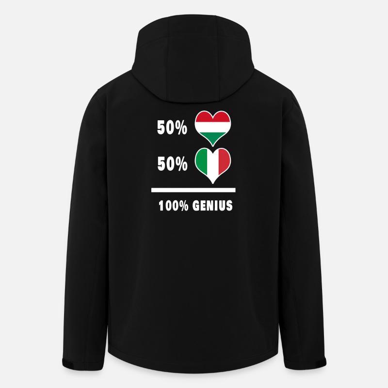 Italy and Hungary genius / present - Men’s Recycled Softshell Jacket by Stanley/Stella - black