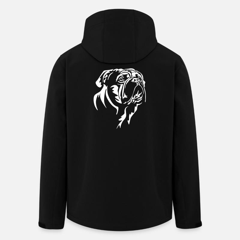 Continental Bulldog Head « Black Edition » - Veste softshell homme en polyester recyclé Stanley/Stella - noir
