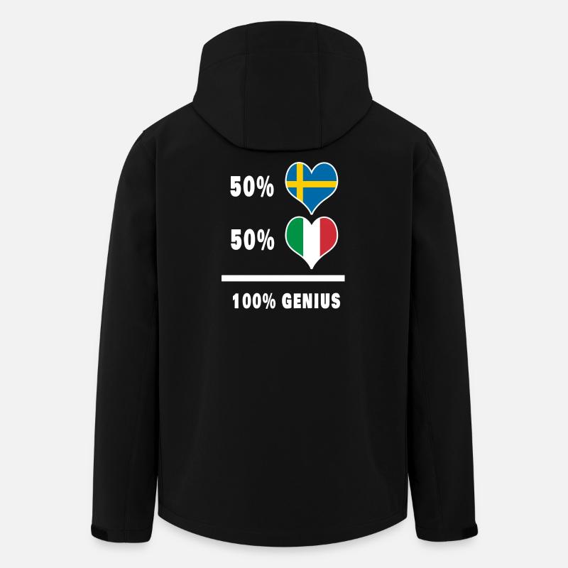 Italy and Sweden Genius / present - Men’s Recycled Softshell Jacket by Stanley/Stella - black