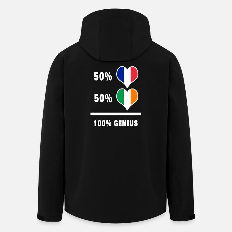 France et Irlande Génie / Présent - Veste softshell homme en polyester recyclé Stanley/Stella - noir