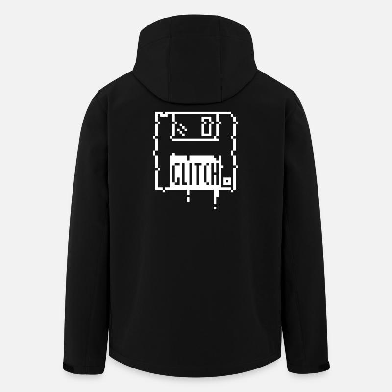 8bit glitch disk - Recycelte Männer Softshell-Jacke von Stanley/Stella - Schwarz
