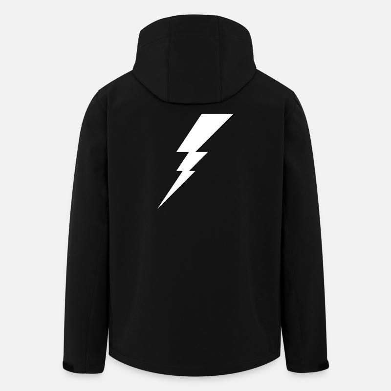 Eclair de tonnerre - Veste softshell homme en polyester recyclé Stanley/Stella - noir