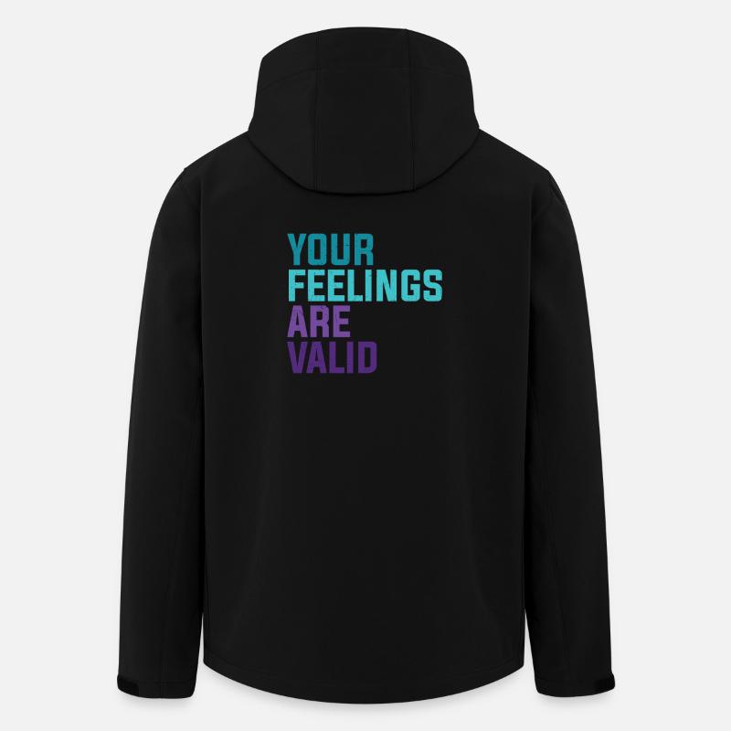 Your Feelings Are Valid - Recycelte Männer Softshell-Jacke von Stanley/Stella - Schwarz