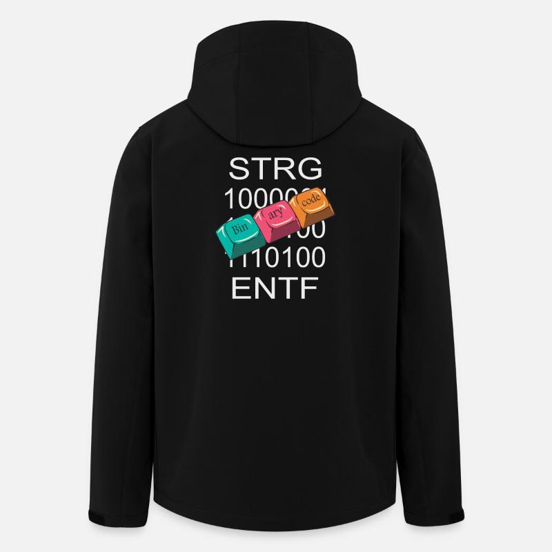 Computer Nerd - Recycelte Männer Softshell-Jacke von Stanley/Stella - Schwarz