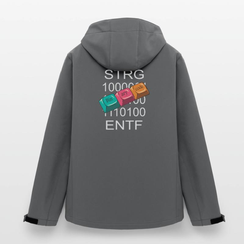 Computer Nerd Men’s Recycled Softshell Jacket Discoverer by Stanley/Stella