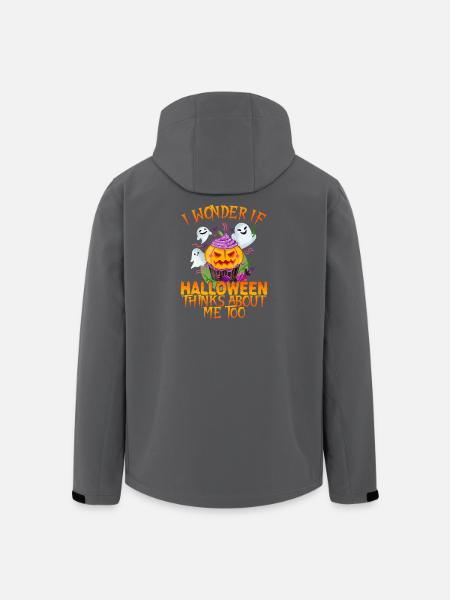 Halloween also thinks of me pumpkin - Men’s Recycled Softshell Jacket by Stanley/Stella - black