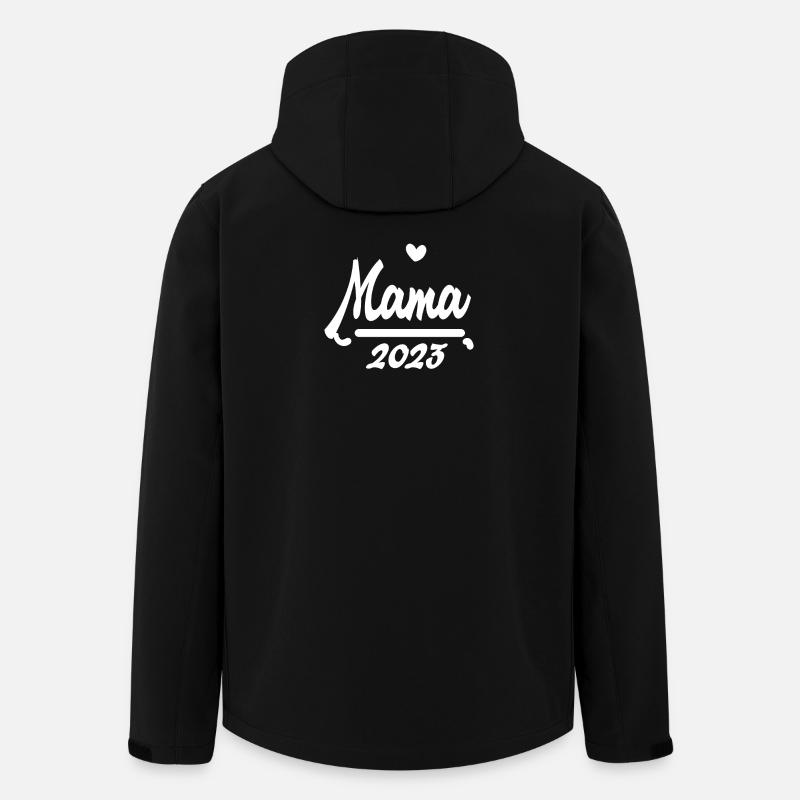 Mama 2023 Mutter - Recycelte Männer Softshell-Jacke von Stanley/Stella - Schwarz