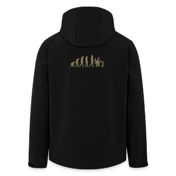 Évolution de Gamer Gambler Nerd Geek Progamer - Veste softshell homme en polyester recyclé Stanley/Stella - noir - Dos - AI Model Male 185 light (185cm)