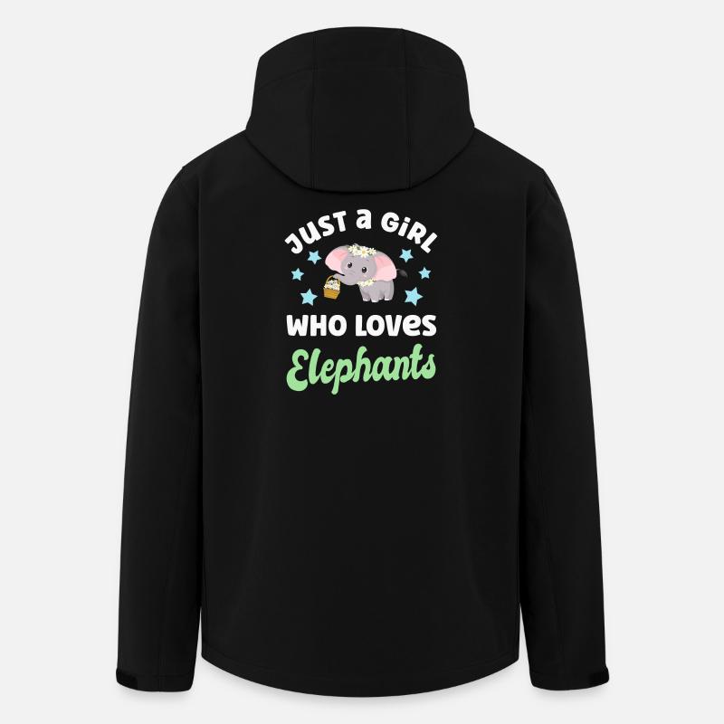 Éléphants éléphants - Veste softshell homme en polyester recyclé Stanley/Stella - noir