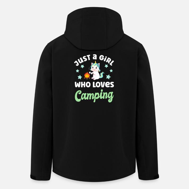 Camping Campen - Men’s Recycled Softshell Jacket by Stanley/Stella - black