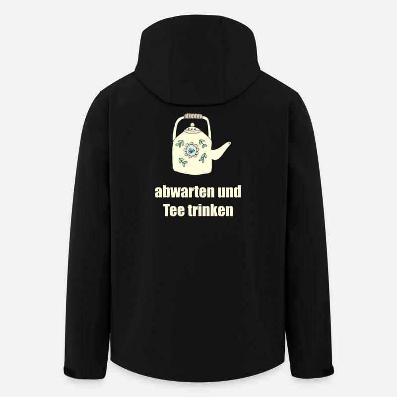 boire du thé 2 - Veste softshell homme en polyester recyclé Stanley/Stella - noir