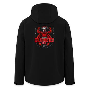 Calisthenics Club Superhero Motivationsdesign - Recycelte Männer Softshell-Jacke von Stanley/Stella - Schwarz - Hinten - AI Model Male 185 light (185cm)