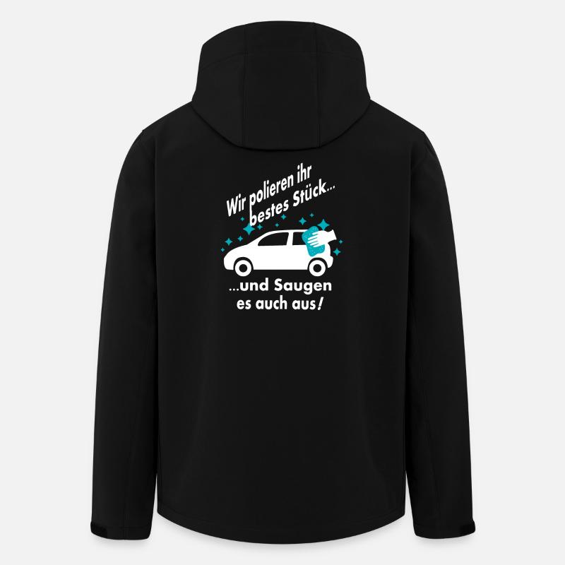 Auto Wäsche - Recycelte Männer Softshell-Jacke von Stanley/Stella - Schwarz