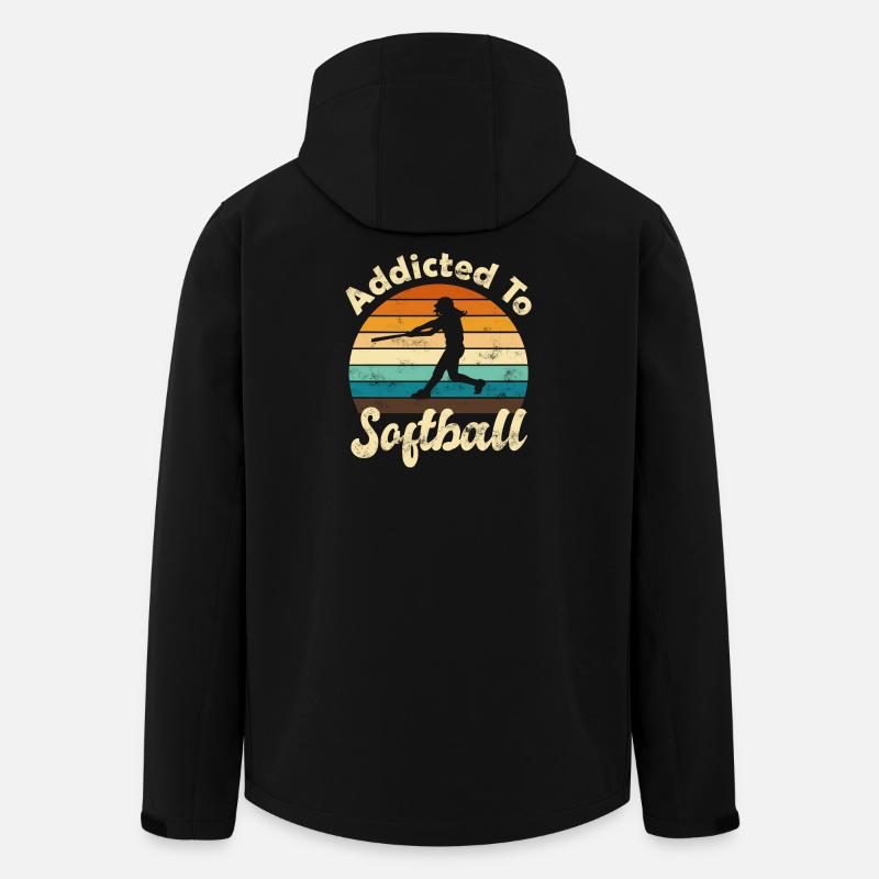 Softball - Veste softshell homme en polyester recyclé Stanley/Stella - noir