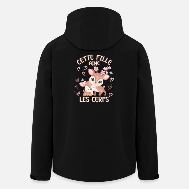 Dieses Mädchen Liebt Rehe - Recycelte Männer Softshell-Jacke von Stanley/Stella - Schwarz