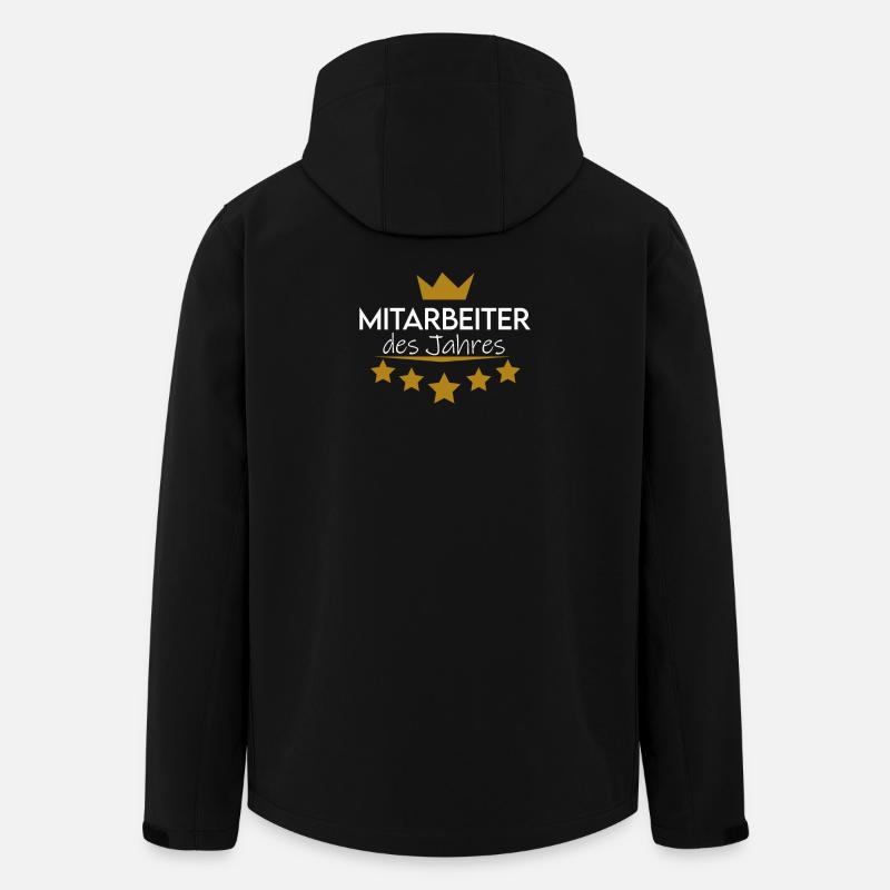 Mitarbeiter des Jahres - Recycelte Männer Softshell-Jacke von Stanley/Stella - Schwarz