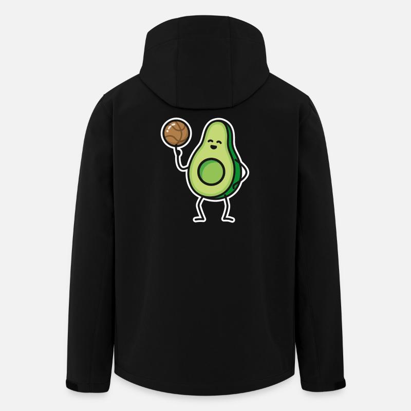 Drôle d’avocat Basketteur Joueur keto - Veste softshell homme en polyester recyclé Stanley/Stella - noir