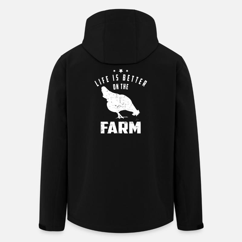 Farm Life - Men’s Recycled Softshell Jacket by Stanley/Stella - black