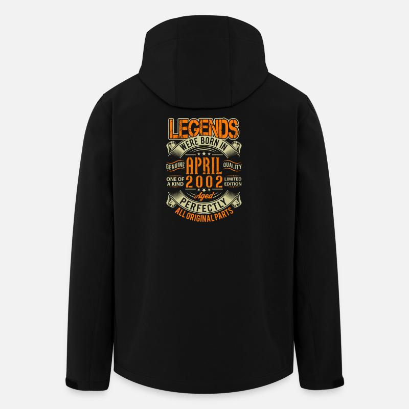 2002 April Birthday Legend - Men’s Recycled Softshell Jacket by Stanley/Stella - black