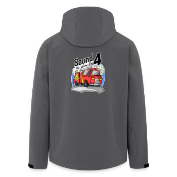 4 ans Jeune camion de pompiers camion de pompiers voiture - Veste softshell homme en polyester recyclé Stanley/Stella - charbon - Dos - AI Model Male 185 light (185cm)
