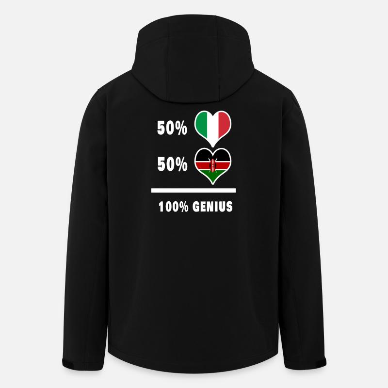 Italy and Kenya genius /gift - Men’s Recycled Softshell Jacket by Stanley/Stella - black