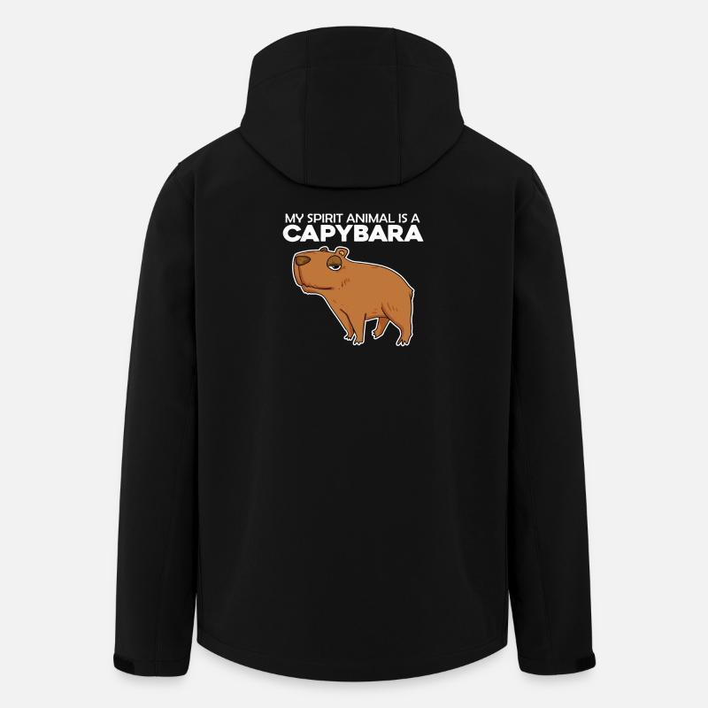Capybara Wasserschwein - Veste softshell homme en polyester recyclé Stanley/Stella - noir