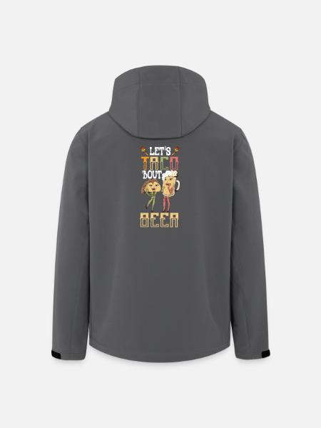 Lets Taco Bout Beer - Men’s Recycled Softshell Jacket by Stanley/Stella - black