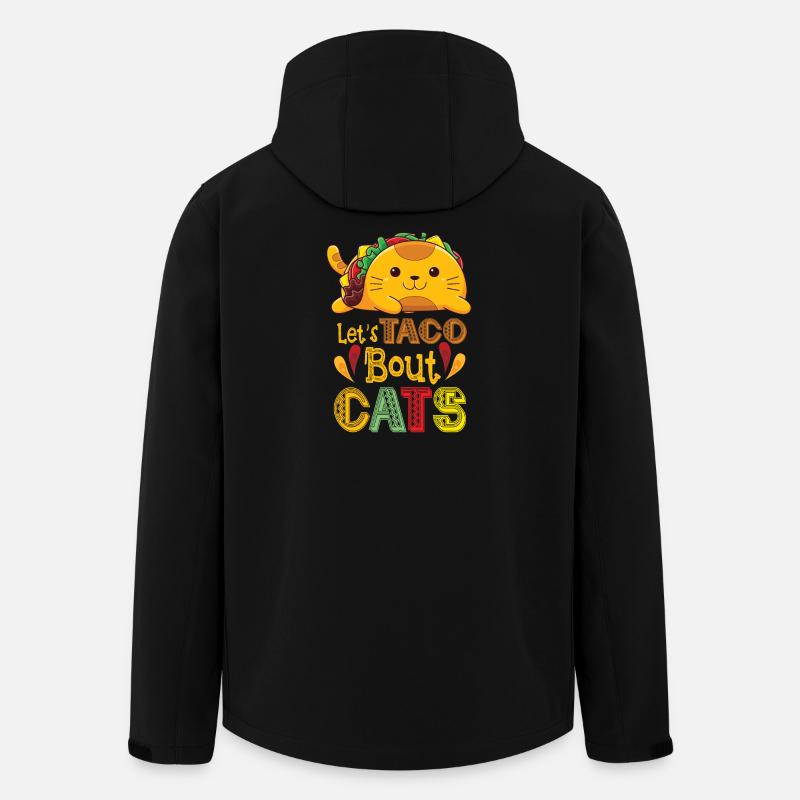 Let's Taco Bout Cats Catlover - Veste softshell homme en polyester recyclé Stanley/Stella - noir