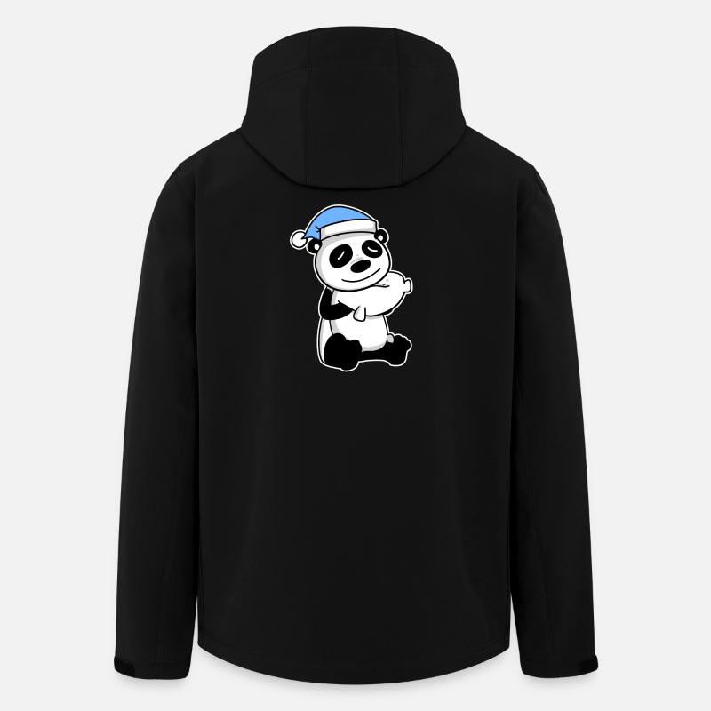 Panda Bébé - Veste softshell homme en polyester recyclé Stanley/Stella - noir