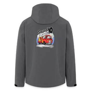 10 Jahre alt Junge Feuerwehr Feuerwehrauto Auto - Recycelte Männer Softshell-Jacke von Stanley/Stella - Anthrazit - Hinten - AI Model Male 185 light (185cm)