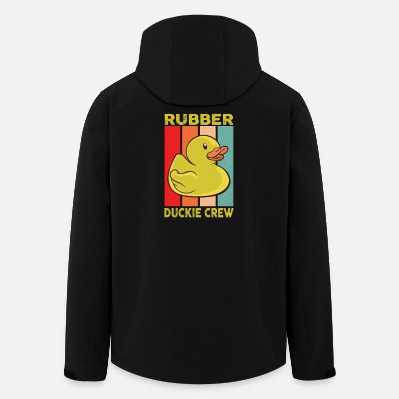 Rubber Duck Rubber Duckie Crew - Men’s Recycled Softshell Jacket by Stanley/Stella - black