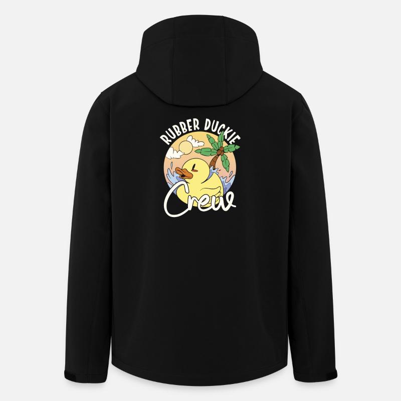 Rubber Duck Rubber Duckie Crew - Men’s Recycled Softshell Jacket by Stanley/Stella - black