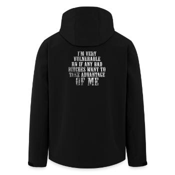 Je suis très vulnérable IA - Veste softshell homme en polyester recyclé Stanley/Stella - noir - Dos - AI Model Male 185 light (185cm)
