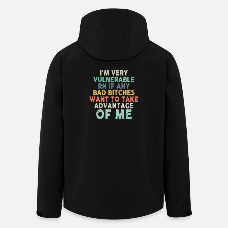 I'm Very Vulnerable RN - Men’s Recycled Softshell Jacket by Stanley/Stella - black