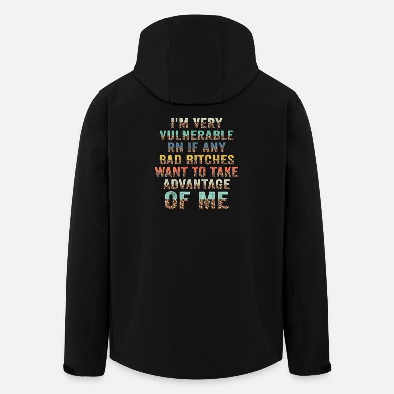 I'm Very Vulnerable RN - Men’s Recycled Softshell Jacket by Stanley/Stella - black