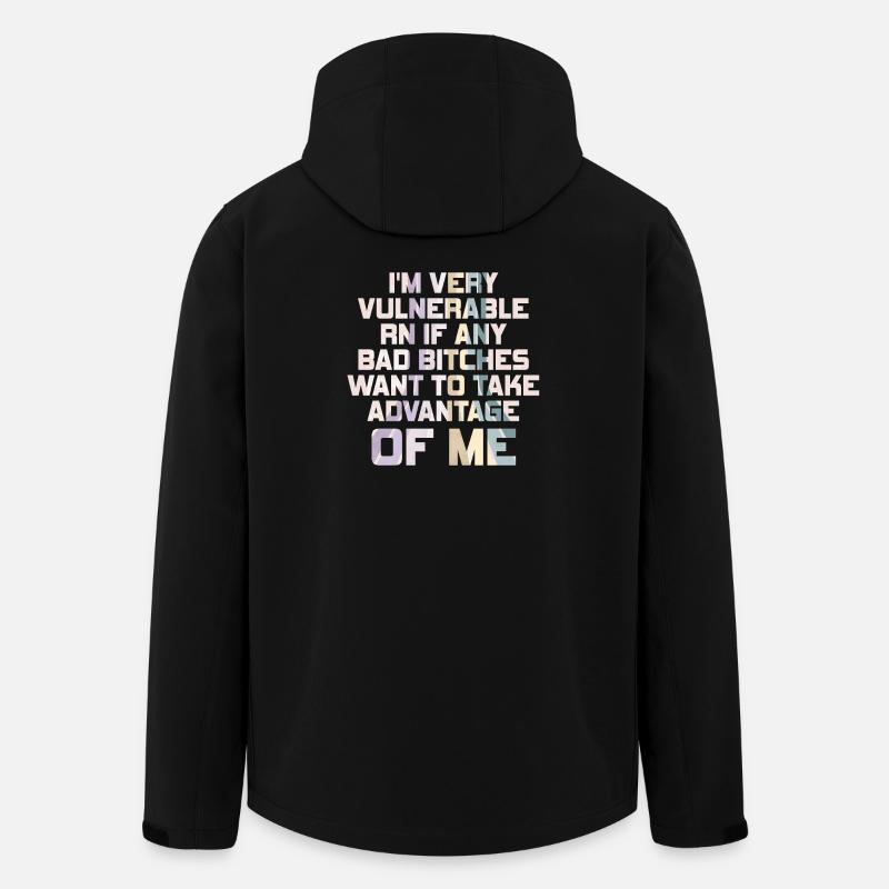 I'm Very Vulnerable RN - Men’s Recycled Softshell Jacket by Stanley/Stella - black