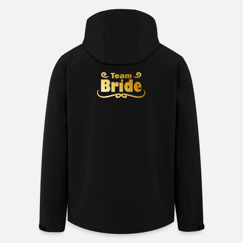 Team Bride in Gold - Men’s Recycled Softshell Jacket by Stanley/Stella - black