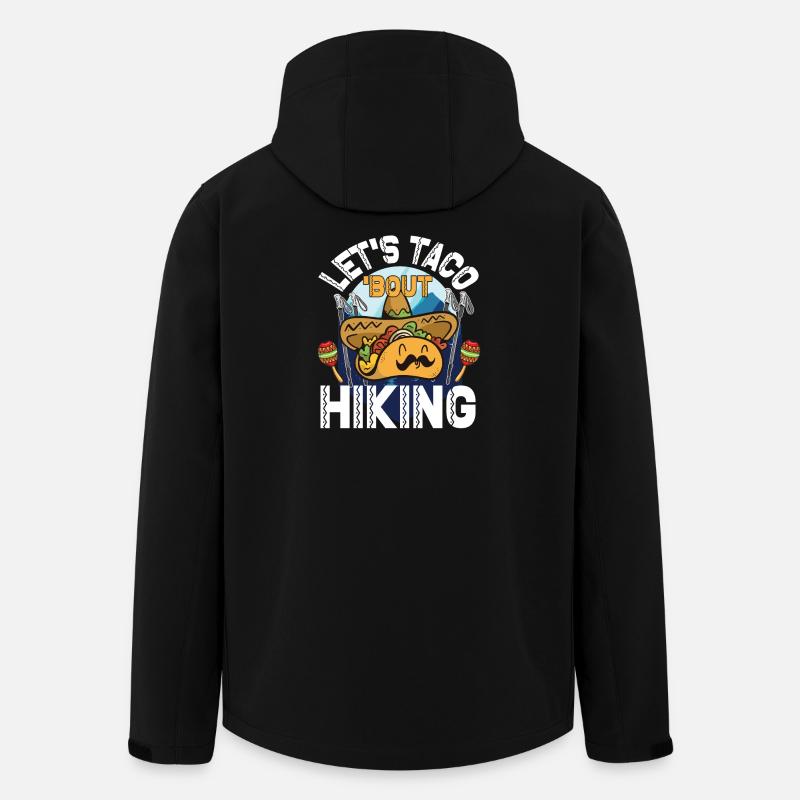 Let's Taco' Bout Hiking - Men’s Recycled Softshell Jacket by Stanley/Stella - black