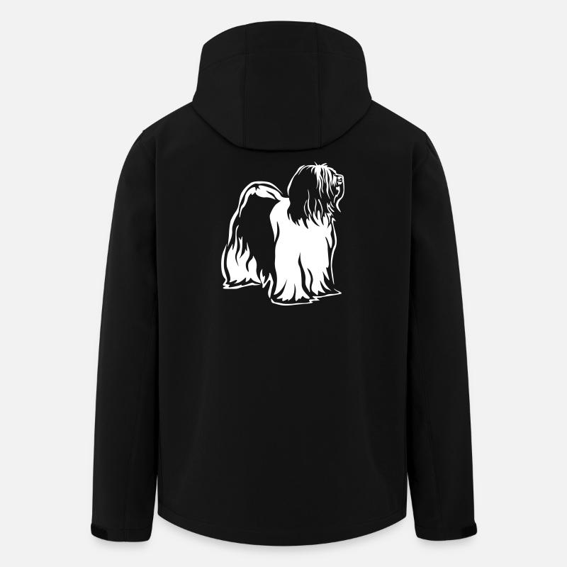 Tibetan Terrier "Black Edition" - Men’s Recycled Softshell Jacket by Stanley/Stella - black