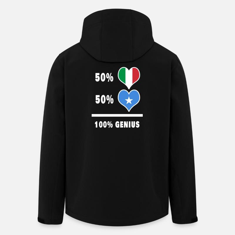 Brilliant Italien und Somalia / Geschenk - Recycelte Männer Softshell-Jacke von Stanley/Stella - Schwarz
