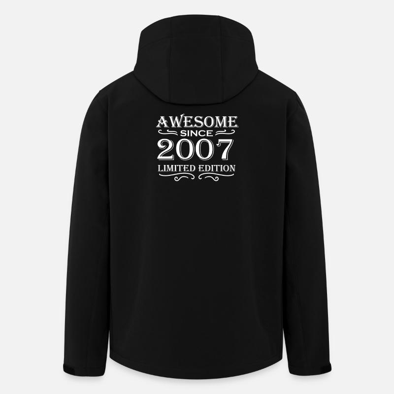 2007 - Né en 2007 - Veste softshell homme en polyester recyclé Stanley/Stella - noir