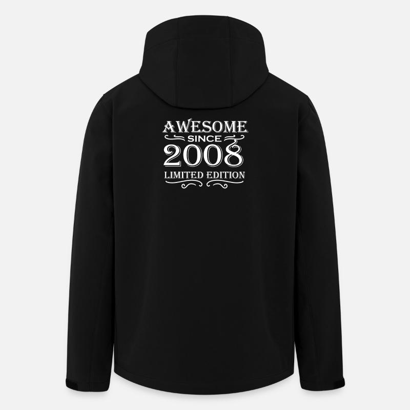 2008 - Né en 2008 - Veste softshell homme en polyester recyclé Stanley/Stella - noir