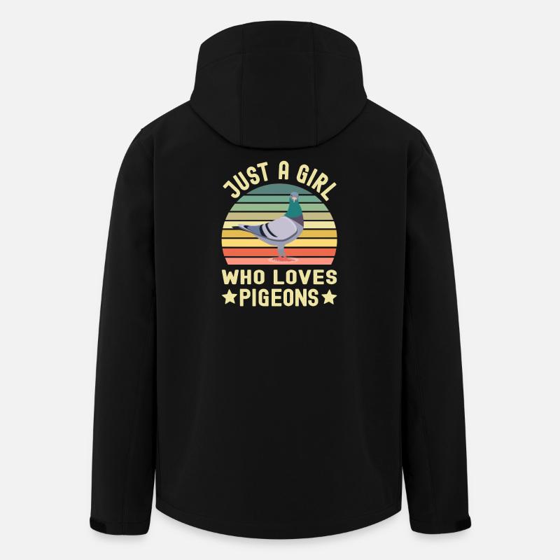 Taube Tauben - Recycelte Männer Softshell-Jacke von Stanley/Stella - Schwarz