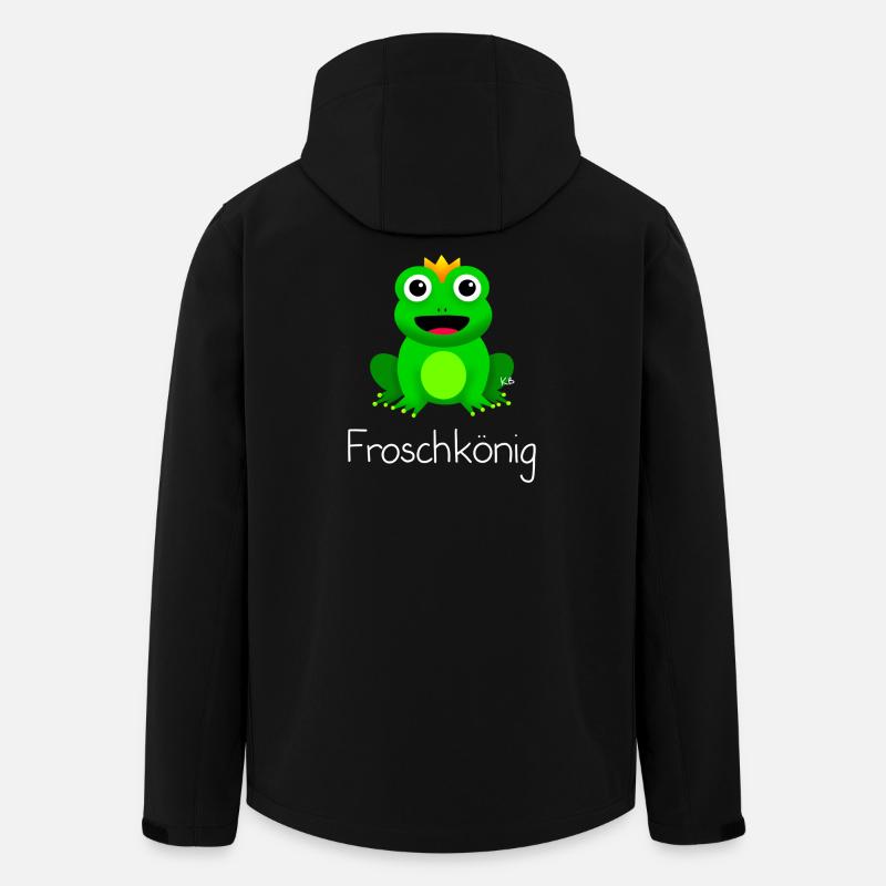 Froschkönig - Recycelte Männer Softshell-Jacke von Stanley/Stella - Schwarz