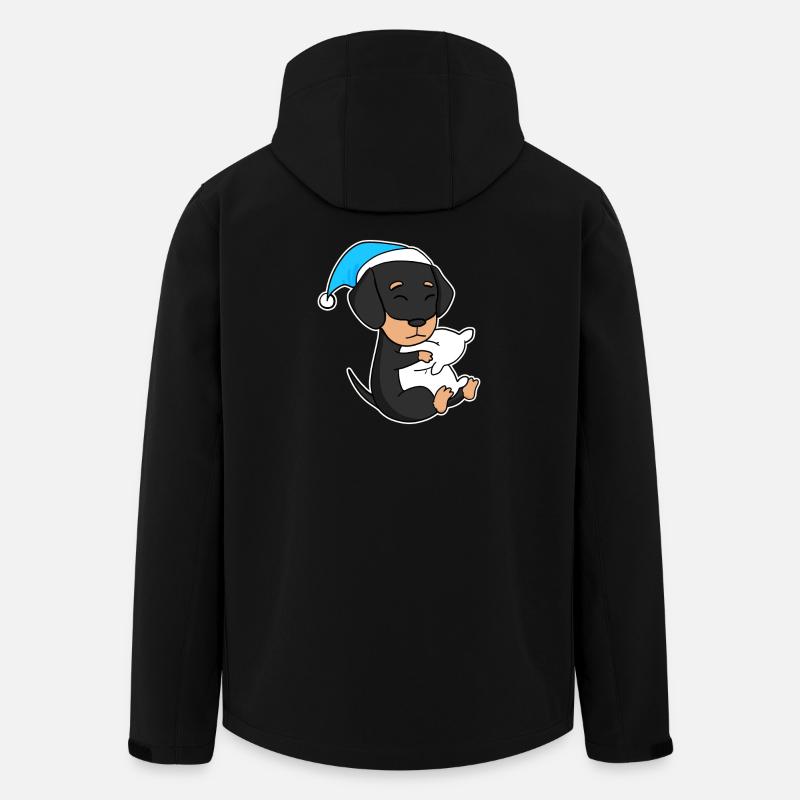 Hund Hunderasse Dackel Dachshund - Recycelte Männer Softshell-Jacke von Stanley/Stella - Schwarz